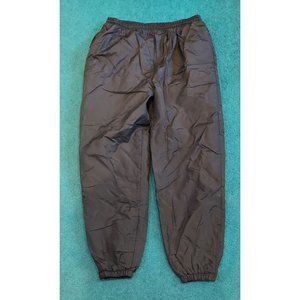 Extreme Limit Black Ski Snow Pants Men's Large Waterproof Lined Pants Ankle Zip